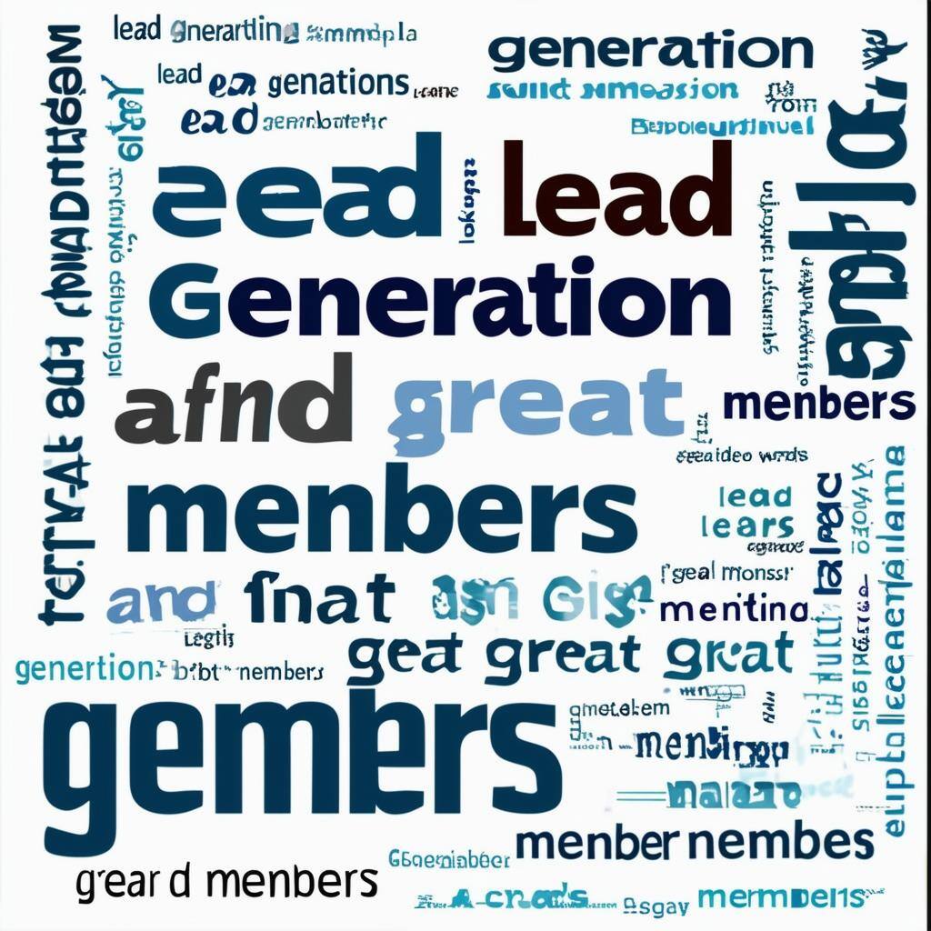 words about lead generation and finding great members